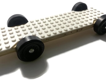 3D Printed Brick Plate for Pinewood  Racer - Derby Dust® (No Wheels/Axles)