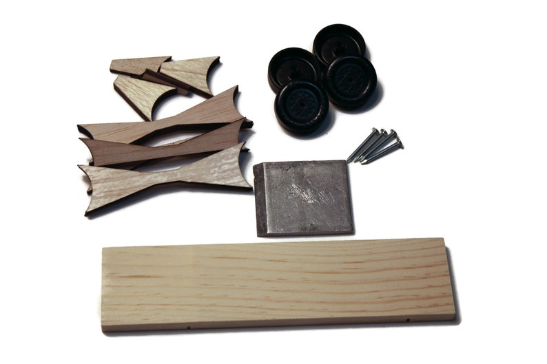 Pinewood Derby Car Kit Fast Speed Complete Ready to Assemble Etsy