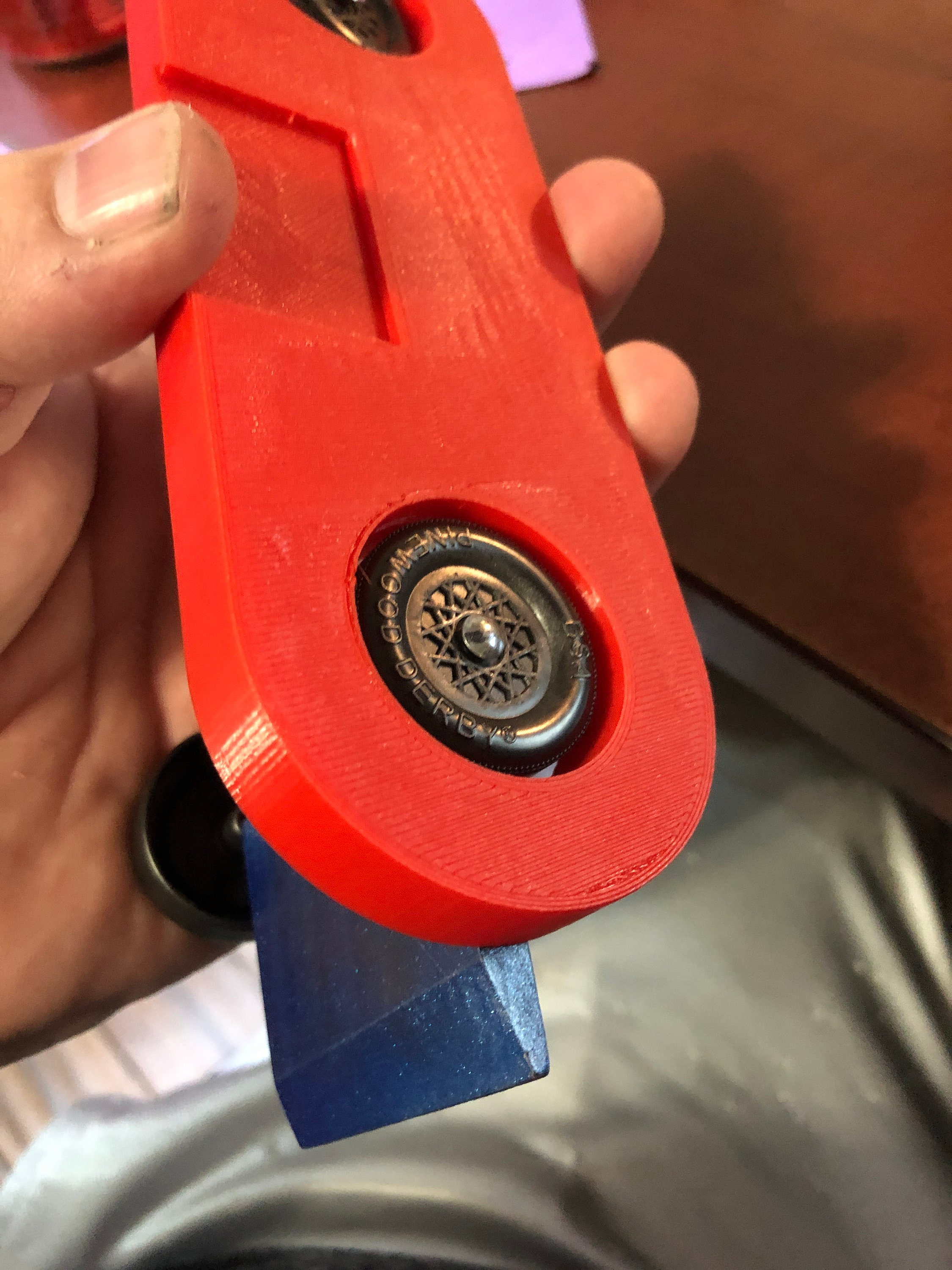 Pinewood Car Center Gravity Mass Test Stand / Wheel Install Jig for for