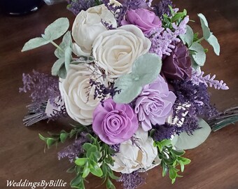 Sola Bouquet Bridal Accessories Keepsake Bouquet Wedding Flowers Sola Flowers Alternative Bouquet Purple Sage Green Ivory Sola Bouquet Accessories Weddings Valresa Com