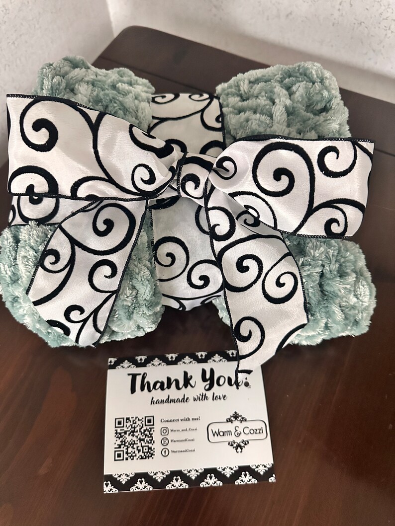 Seafoam Green Baby Blanket Etsy