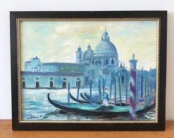 Venedig - La Salut | Venedig Gemälde | Original Kunst | Italienische Malerei | Venedig Landschaft | Reise Kunstwerk | Gerahmte Malerei