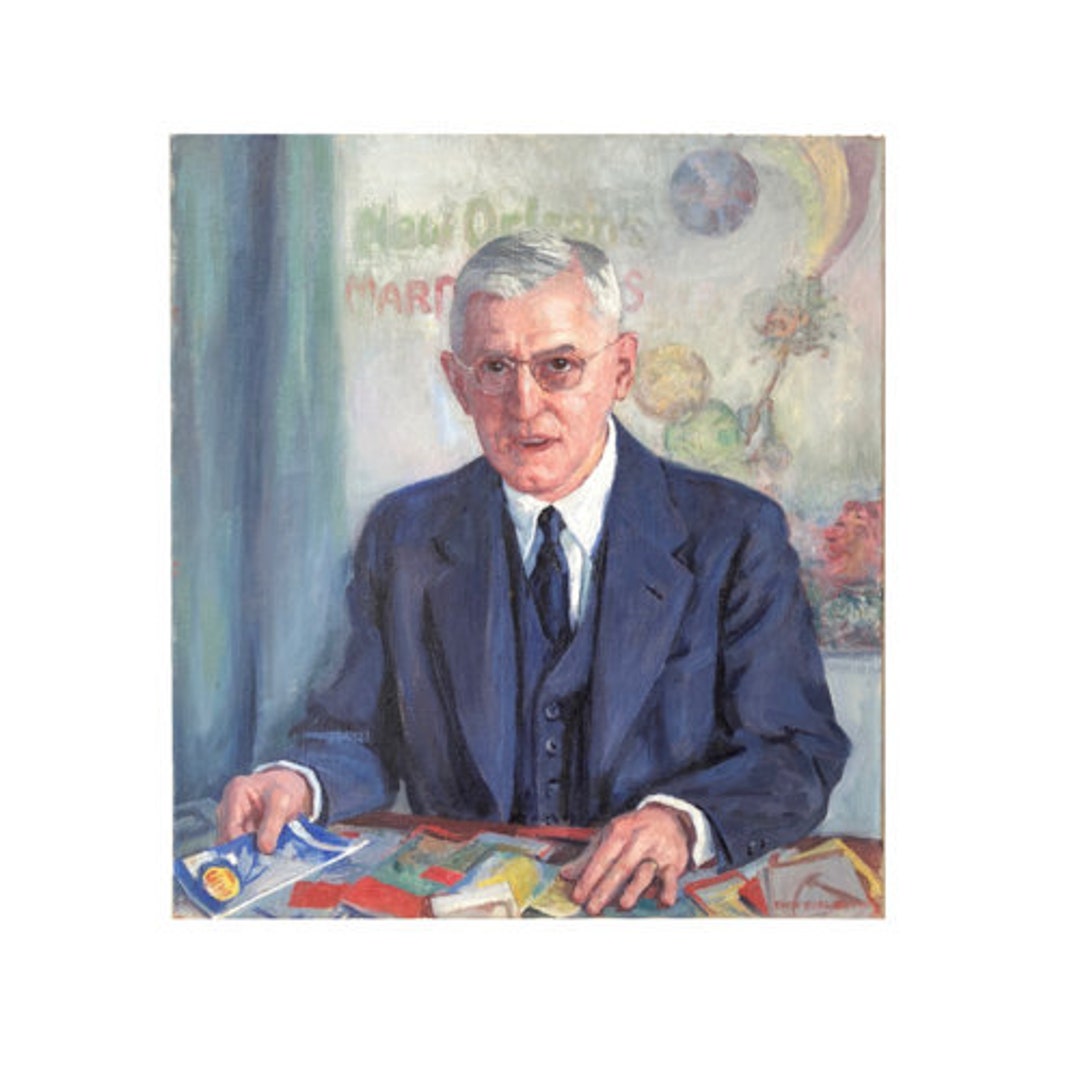 Portrait of A Travel Agent Original Art Emily Burling Waite