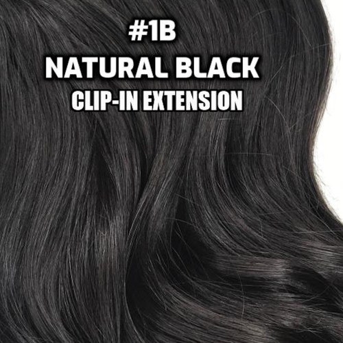 Clip-ins 100% Human Hair 1B Natural Black Hand-made Clip-in - Etsy Clip-ins 100% Human Hair 1B Natural Black Hand-made Clip-in - Etsy