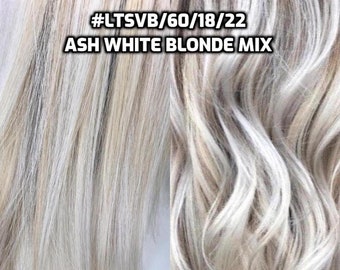 100% Human Hair WIRE Extension Hand-made Ash White Blonde Mix - Etsy Denmark 100% Human Hair WIRE Extension Hand-made Ash White Blonde Mix - Etsy Denmark