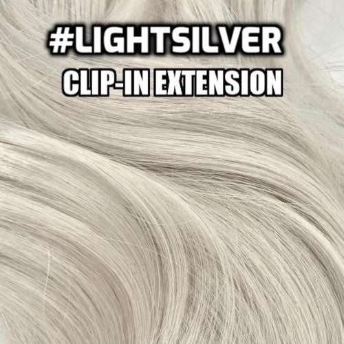 100% Human Hair Light Silver Grey Gray Icy Silver Hand-made - Etsy 100% Human Hair Light Silver Grey Gray Icy Silver Hand-made - Etsy