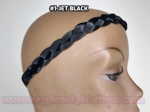 Braided Headband Synthetic Hair Bands Human Hair Like Hair Band Hand-made 