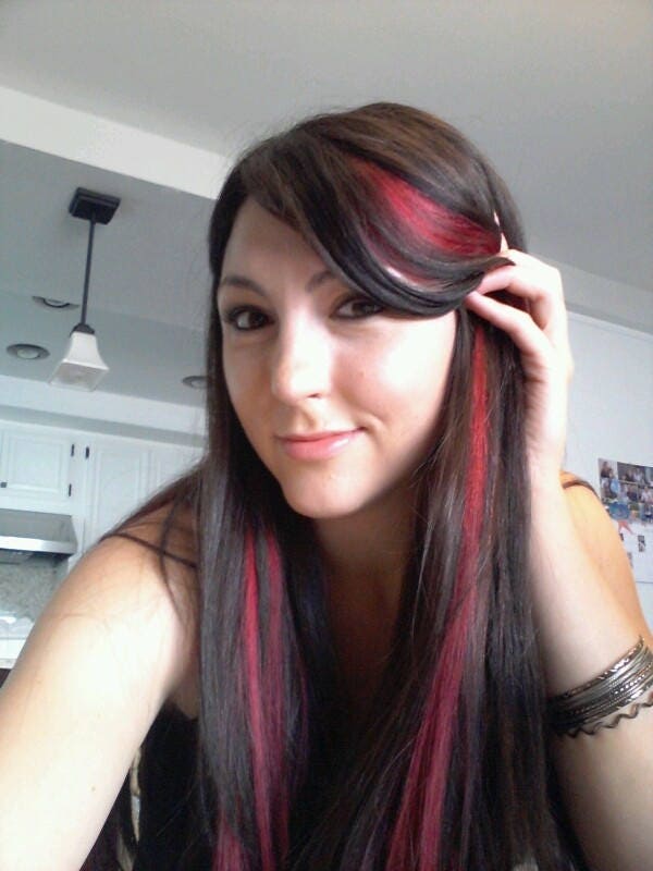 100% Human Hair Bright Red Strip Clip-in Extensions Streaks - Etsy Norway 100% Human Hair Bright Red Strip Clip-in Extensions Streaks - Etsy Norway