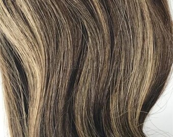 Platinum Blonde Ash Blonde Halo Hair Extensions Medium Brown 16