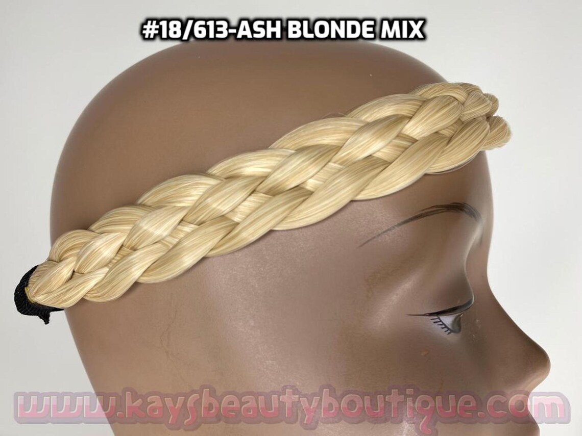 WIDE Braided Headband Premium Quality Human Hair Like Etsy