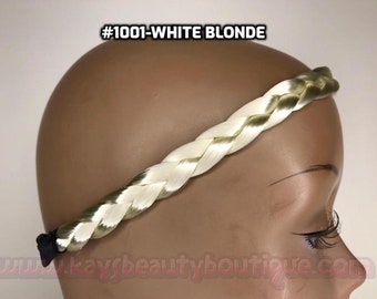 Braided Headband Synthetic Hair Bands Human Hair Like Hair Band