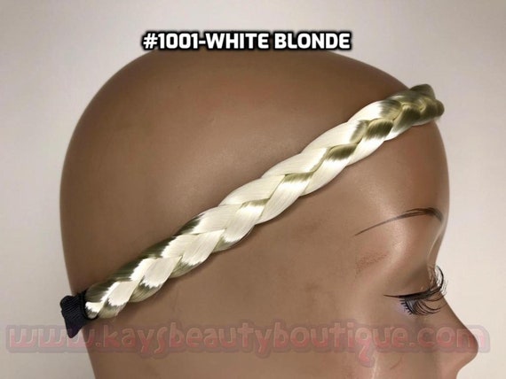 Handmade Braided Hair Headband, Human Hair-like, One Size Fits All
