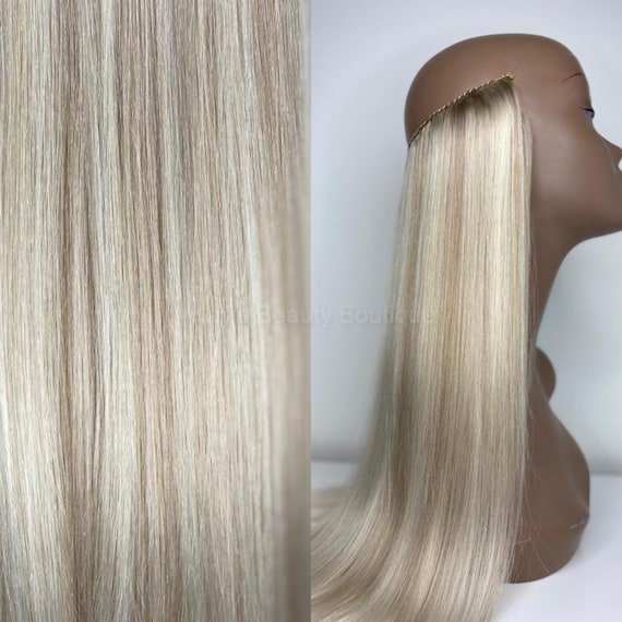 WIRE Halo Extensions Light Ash Blonde Mix #18/22A 100% Human  display picture 2