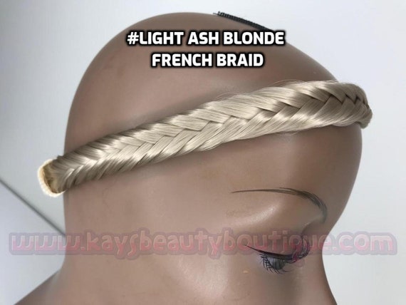 Wide Braided Headband Premium Quality Human Hair Like Synthetic Hand Made Hair Bands