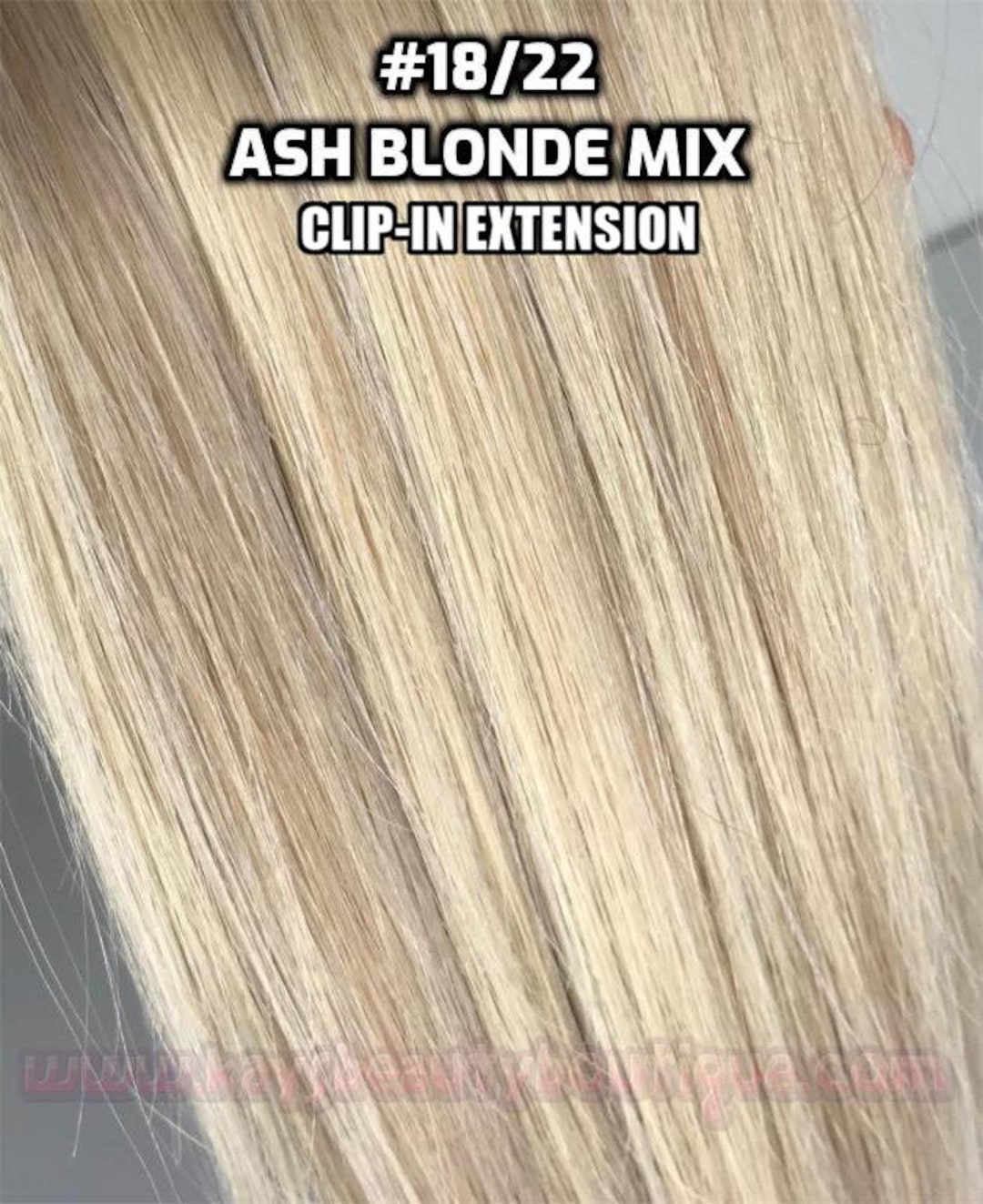 Clip-ins 100% Human hair Ash Blonde Mix Hand-made Clip-in hair Etsy 日本