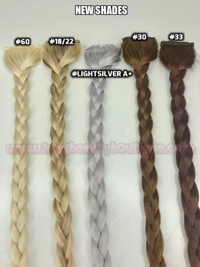 Clipin Braids hair extensions 100 Human hair Handmade 1pc Etsy