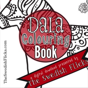 Download PDF Dala Horses Colouring Book Wooden Horse Dalarna ...