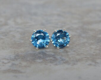 Birthstone Clip on Earrings for Girls Crystal December Oval Drop Asymmetrical Earring