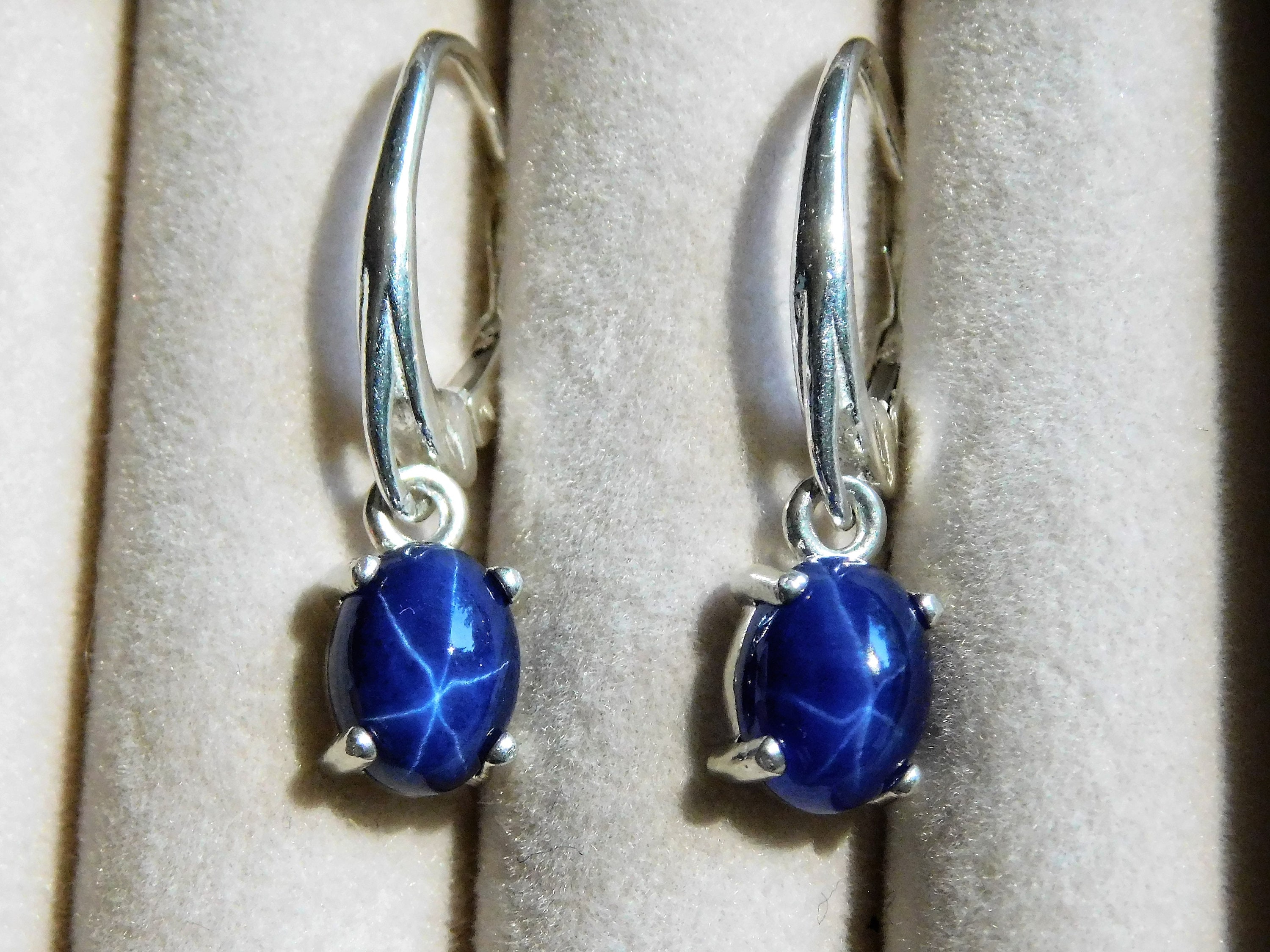 Linde star shop sapphire earrings