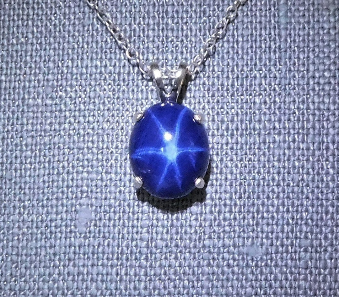 Genuine star hotsell sapphire necklace