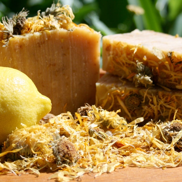 Calendula and Lemon Jojoba and Shea Butter Face Soap