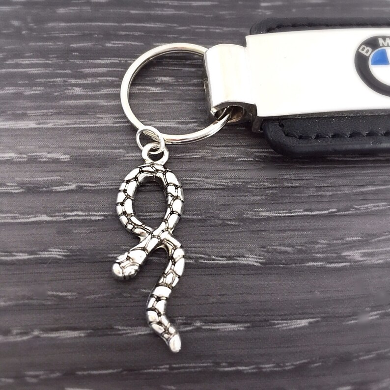 3D Snake Charm Viper Cobra Lizard Gothic Keychain Reptile Keychain Snake Keychain Serpent Keychain Custom Keychain Gift Snake Jewelry