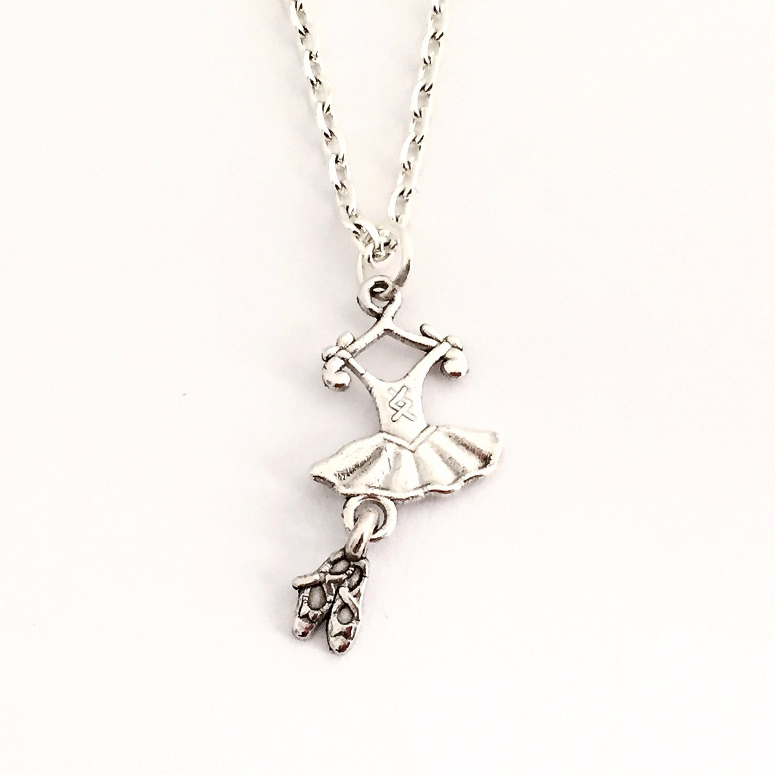 ballerina necklace, sterling silver filled, ballet dancer, ballet necklace, little girl jewelry, dance recital, christmas gift ballerina necklace, sterling silver filled, ballet dancer, ballet necklace, little girl jewelry, dance recital, christmas gift