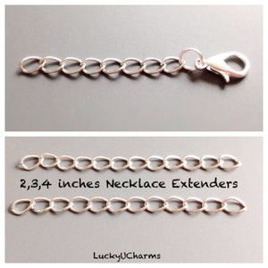 Add an extender chain  1&quot; 2&quot; 3&quot; 4&quot; to Customize the Length of any Necklace or Bracelet,  Silver Plated  add-on chain extender,