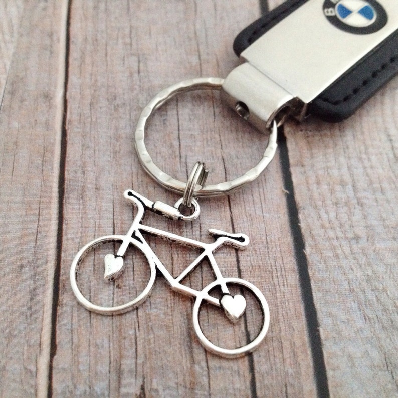 Bicycle Keychain Bicycle Key Ring Personalized Keychain Etsy