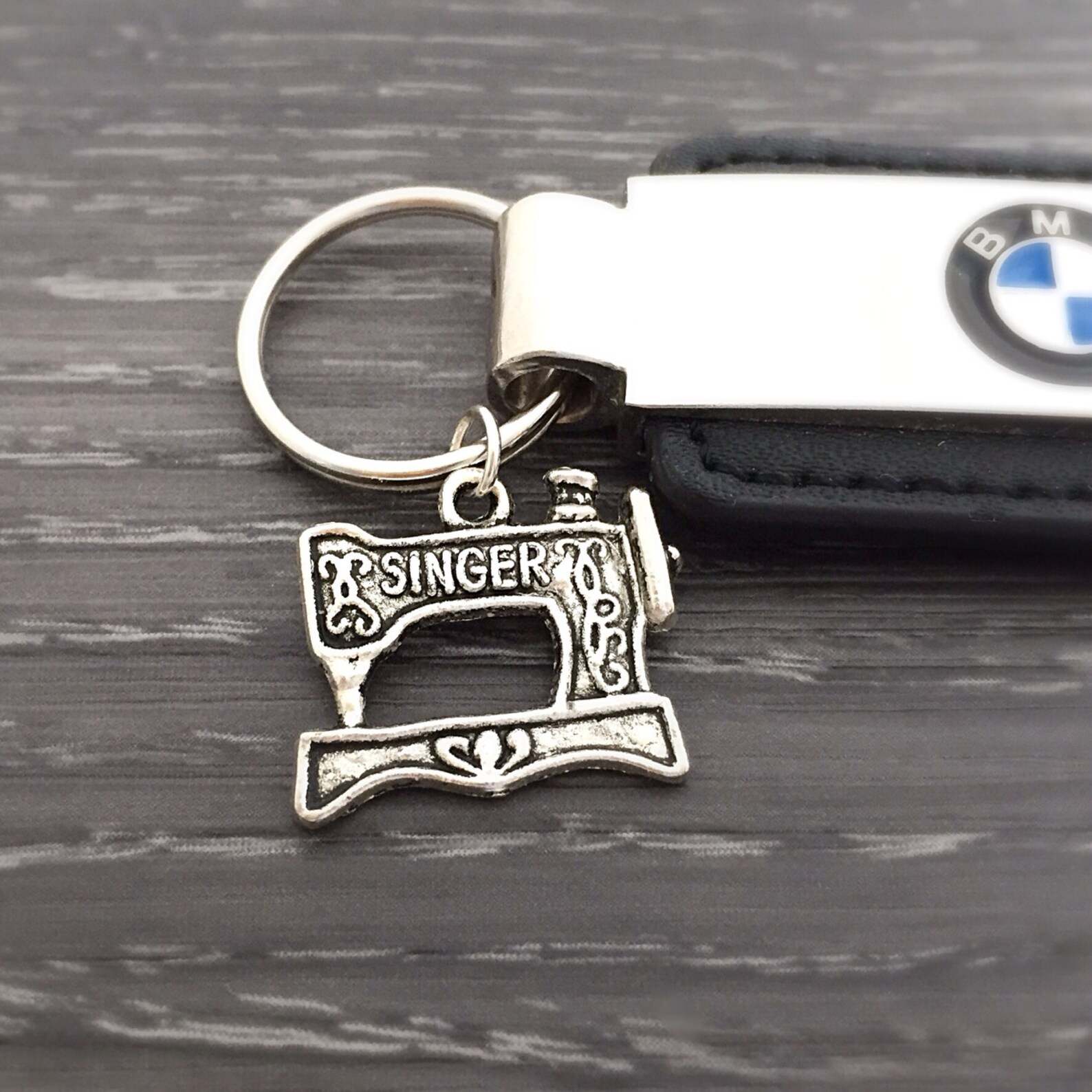 Singer Keychain Singer Sewing Machine Keyring, Seamstress Keychain, Dressmaker Tailor ...