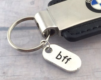 Bff Keychain, Best Friends Keyring , Friendship Keychain, Best Friends Forever Jewelry, Bff Purse Charm, Party Favors, Best  Friend Gift