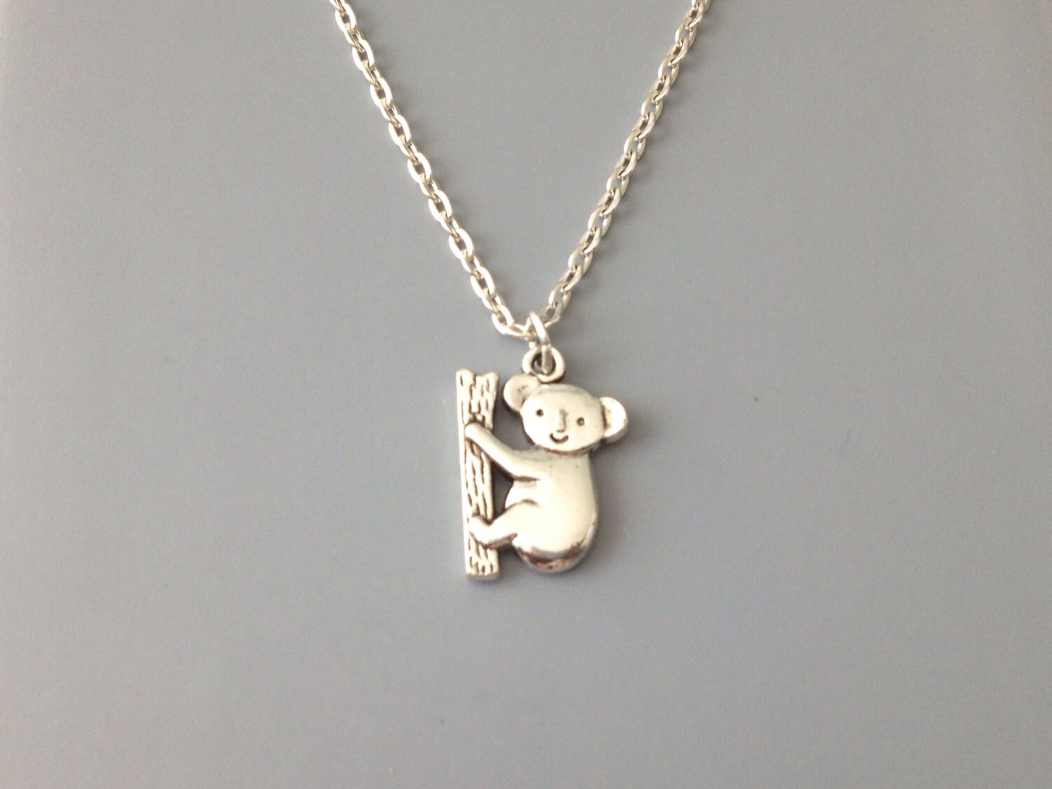 Meetmuse Collar De Koala Para Mujer, Plata De Ley 925, Anima