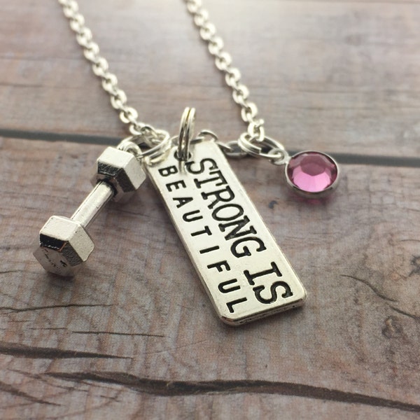 Workout Necklace Etsy