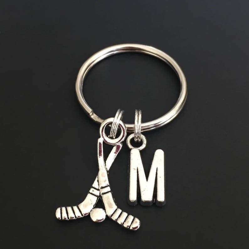 Personalized Hockey Sticks Keychain Ice Hockey Field Hockey Etsy