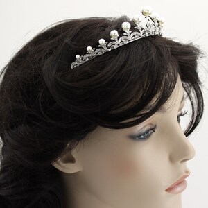 TIERPOP Silver Crystal Tiara Crowns For Women Girls Elegant Princess Crown Tiaras For Women Bridal Wedding Prom Birthday Craft