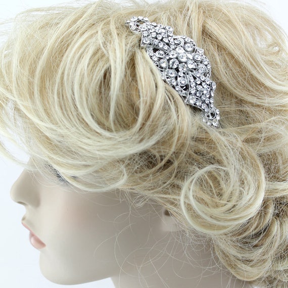 Rhinestone Bridal Comb Vintage Wedding Headpiece Bridal Hair Etsy