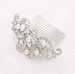 Crystal Pearl Bride Hair Comb Prom Wedding Hairpiece Silver Hair Combs Women Bridal Pearl Headpiece Jewelry Accessory 
