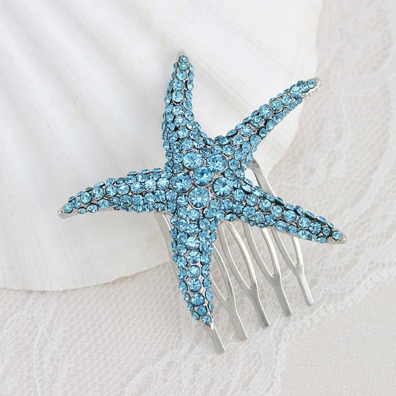 Starfish Bridal Hair Piece Beach Wedding Bridesmaid Hair Etsy
