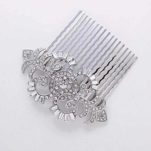 Art Deco Hair Comb Etsy