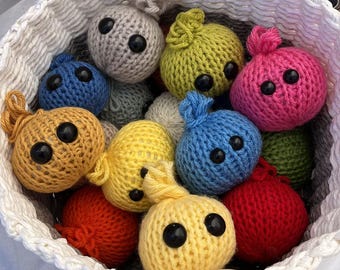 Knitted STRESS BALL Stress Relief Fidget Toy Squishy Custom Stressballs - ADHD Toys for Adults