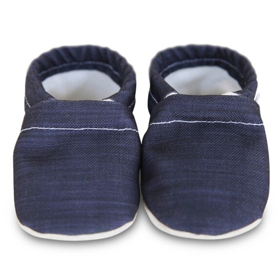 navy blue baby shoes