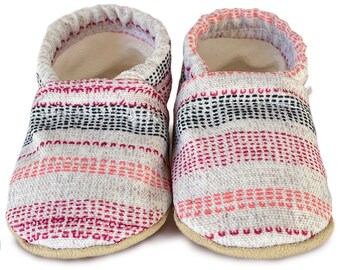 HANNAH - Pink Women's slippers, Organic Lined House Slippers, Hospital Maternity shoes