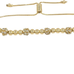 18k Gold Filled Perlen Feuerball Stacking Armbänder, Layering Schmuck, verstellbarer Verschluss, Trendy, Minimalist, Boho Armband für sie