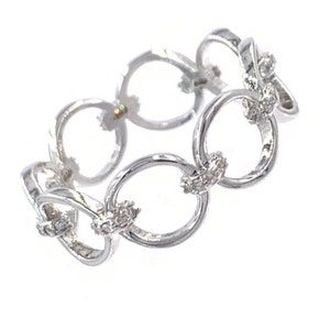 Chain Link Stackable Ring | Diamond Chain Ring |Open Chain Link Band Ring | Chain Ring | Forever Ring | Stackable Ring| Dainty Ring |CZ Ring