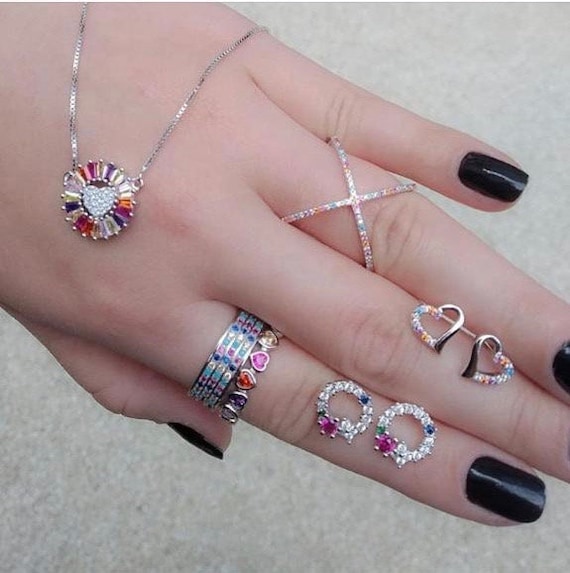 アクセサリー cvtvlist CROSS RING Sterling Silver CZ Criss Cross Ring – Sterling Forever