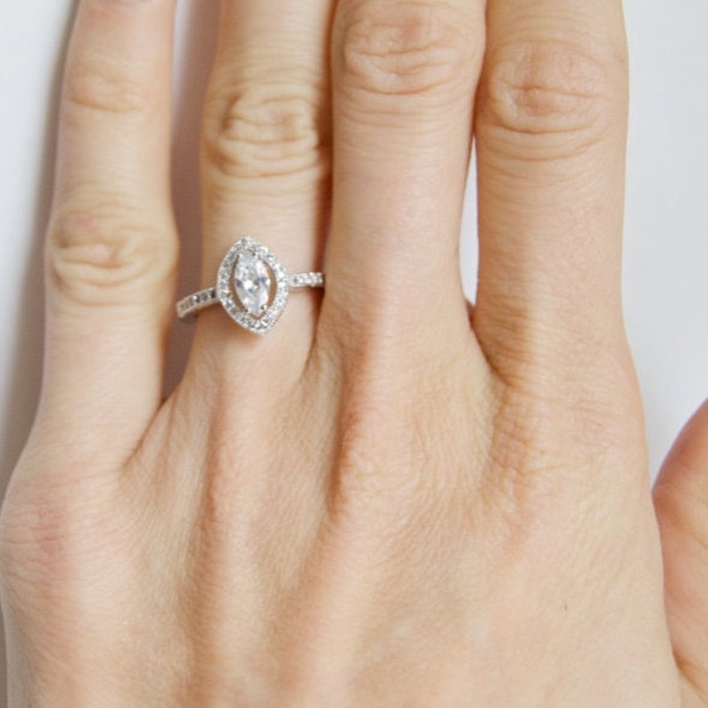 Zoe R Micro Pave Hand Set Cubic Zirconia Halo 6mm Cushion-Cut Center Wedding Set or Matching B Zoe R Micro Pave Hand Set Cubic Zirconia Halo 6mm Cushion-Cut Center Wedding Set or Matching B