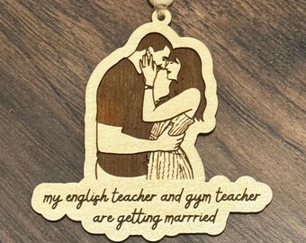 Taylor Ornament | Travis Engaged Ornament | Laser Engraved Plywood Christmas Gift