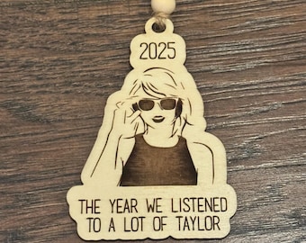 Taylor Ornament | Eras Tour Ornament |  Singer of the Year |  Laser Engraved Taylor Ornament | Merry Swiftmas