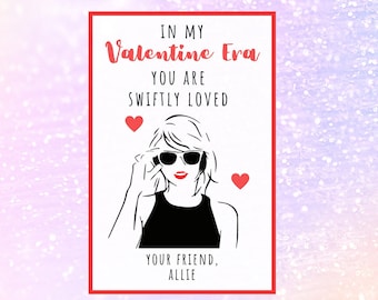 Taylor Valentine Cards, Friendship Bracelet Printable (Digital Download)