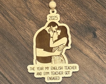 Taylor Ornament | Travis Engaged Ornament | Engraved Plywood, 2025
